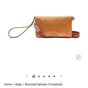Consuela Bronze Textured Crossbody Bag